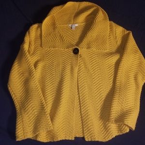 JM Collection Women's Knit Throw Sweater (L)